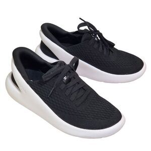 Kizik Roamer Womens Size 7 Hands Free Lace Up Slip On Sneaker Shoes Black